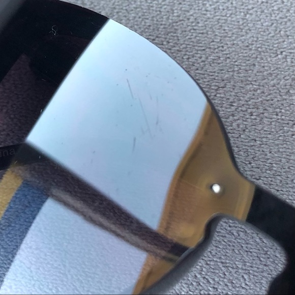 Black Cat Eye Sunglasses with Purple Hue Lens - Picture 7 of 8